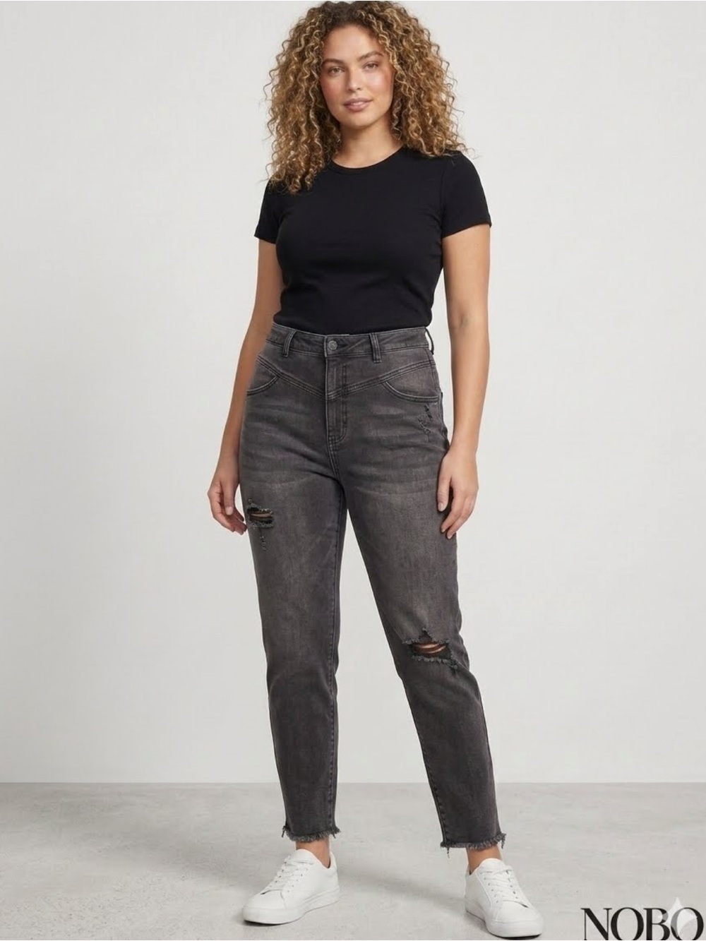 NOBO High Rise Black Jeans